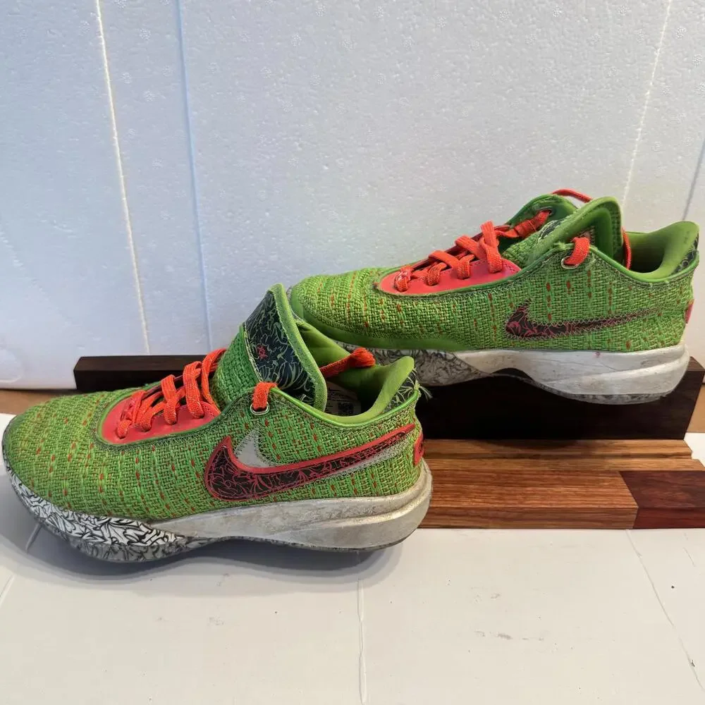 Nike Lebron Sneakers Youth 5.5 Stocking‎ Stuffer 20 Grich Green Basketball GOAT